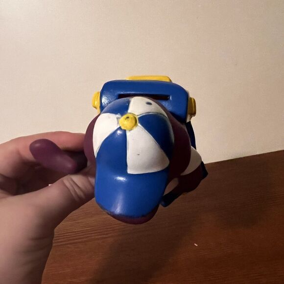 Vintage Barney Purple Dinosaur Coin Piggy Bank Back to School 1992 Lyons Group - Picture 4 of 6